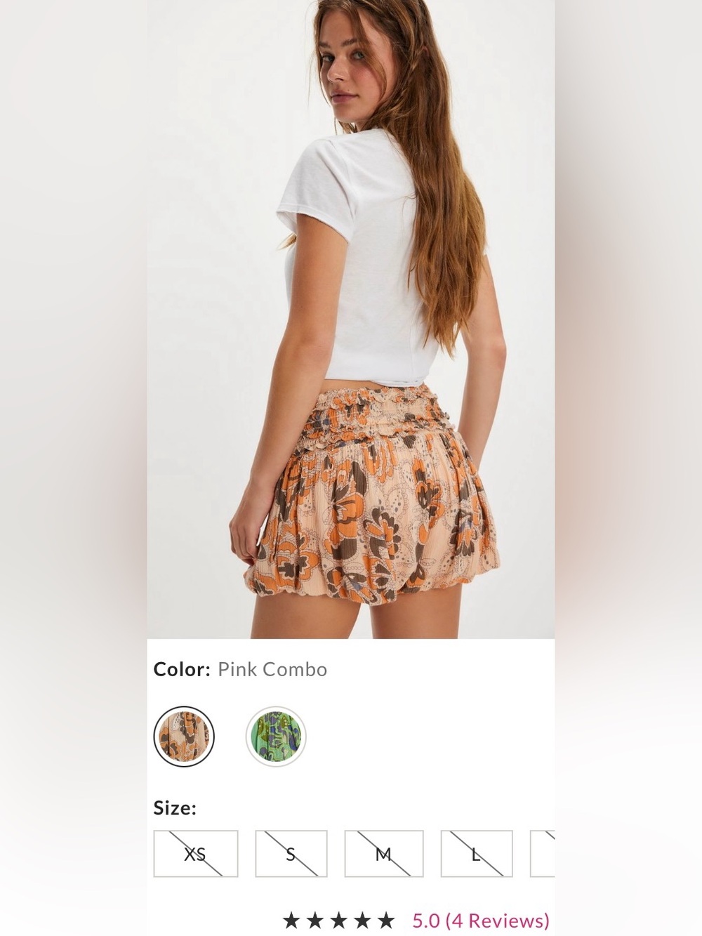 FP One Iris Shorts ~ Small-Petite ~ NWT*** - Picture 5 of 8